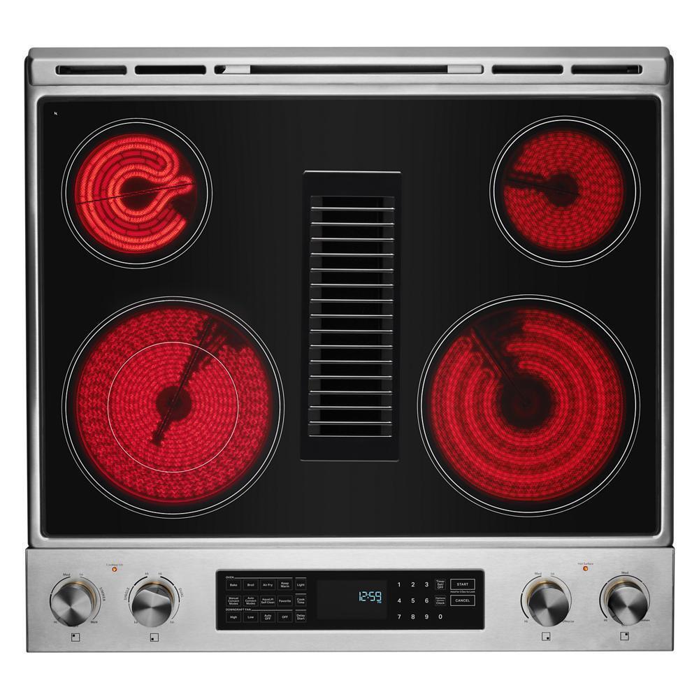 Jennair JES1750ML 30" Electric Downdraft Slide-In Range