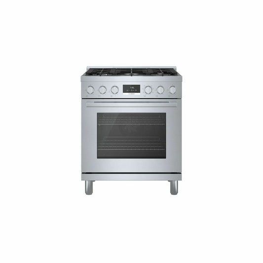 Bosch HDS8055U 800 Series Dual Fuel Freestanding Range 30'' Stainless Steel Hds8055U