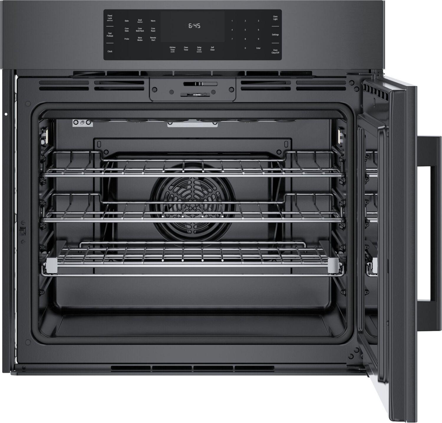 Bosch HBL8444RUC 800 Series Single Wall Oven 30'' Right Sideopening Door, Black Stainless Steel Hbl8444Ruc