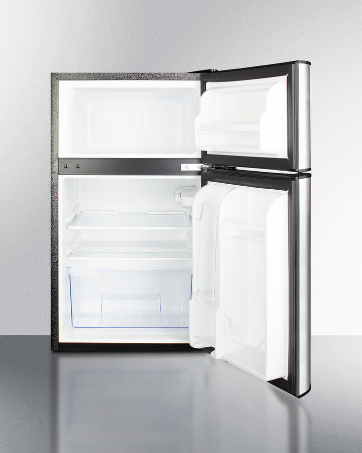 Summit CP34BSS 19" Wide 2-Door Refrigerator-Freezer