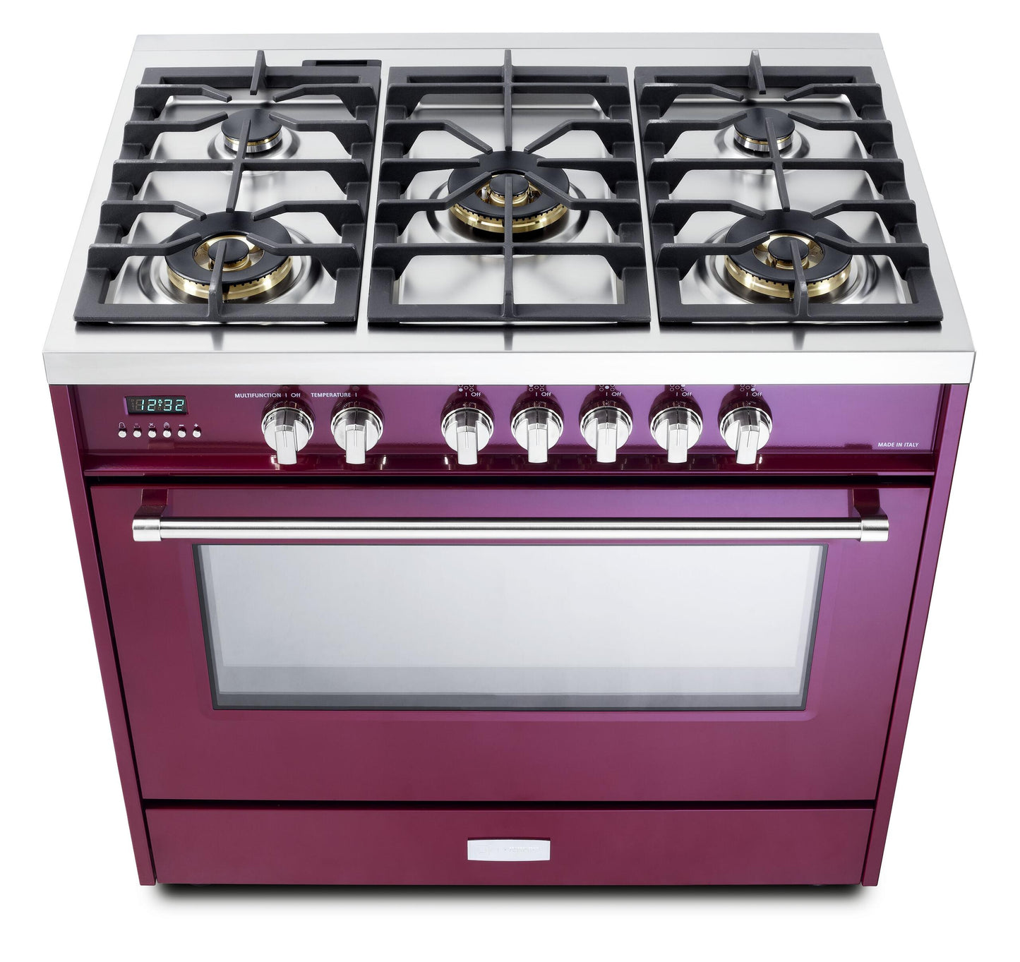 Verona VDFSGE365BU Burgundy 36" Dual Fuel - Designer Series
