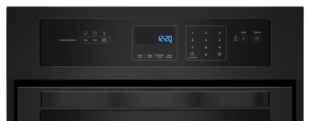 Whirlpool WOS51ES4EB 3.1 Cu. Ft. Single Wall Oven With High-Heat Self-Cleaning System