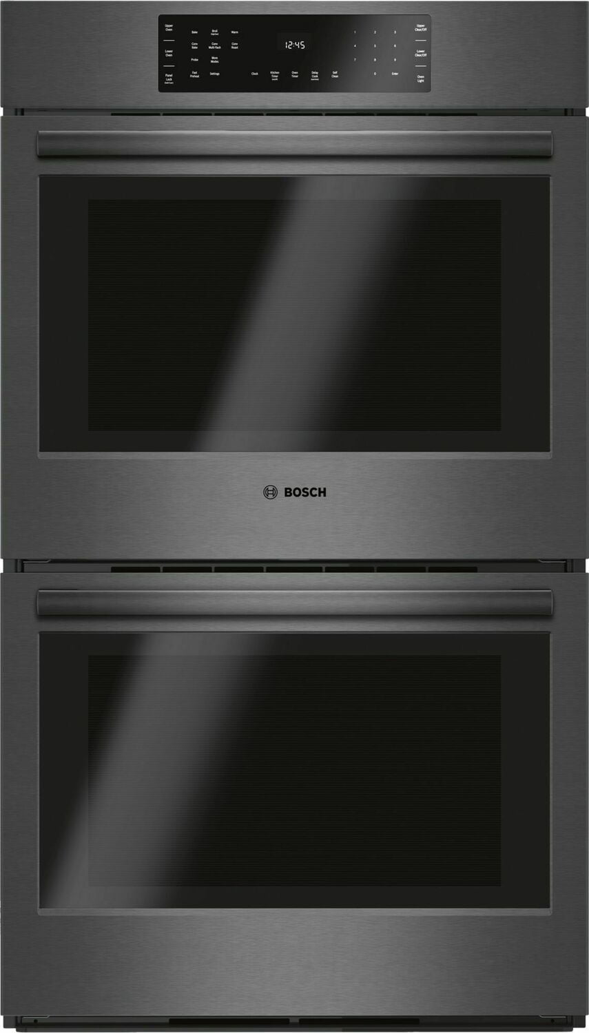 Bosch HBL8642UC 800 Series Double Wall Oven 30'' Black Stainless Steel Hbl8642Uc