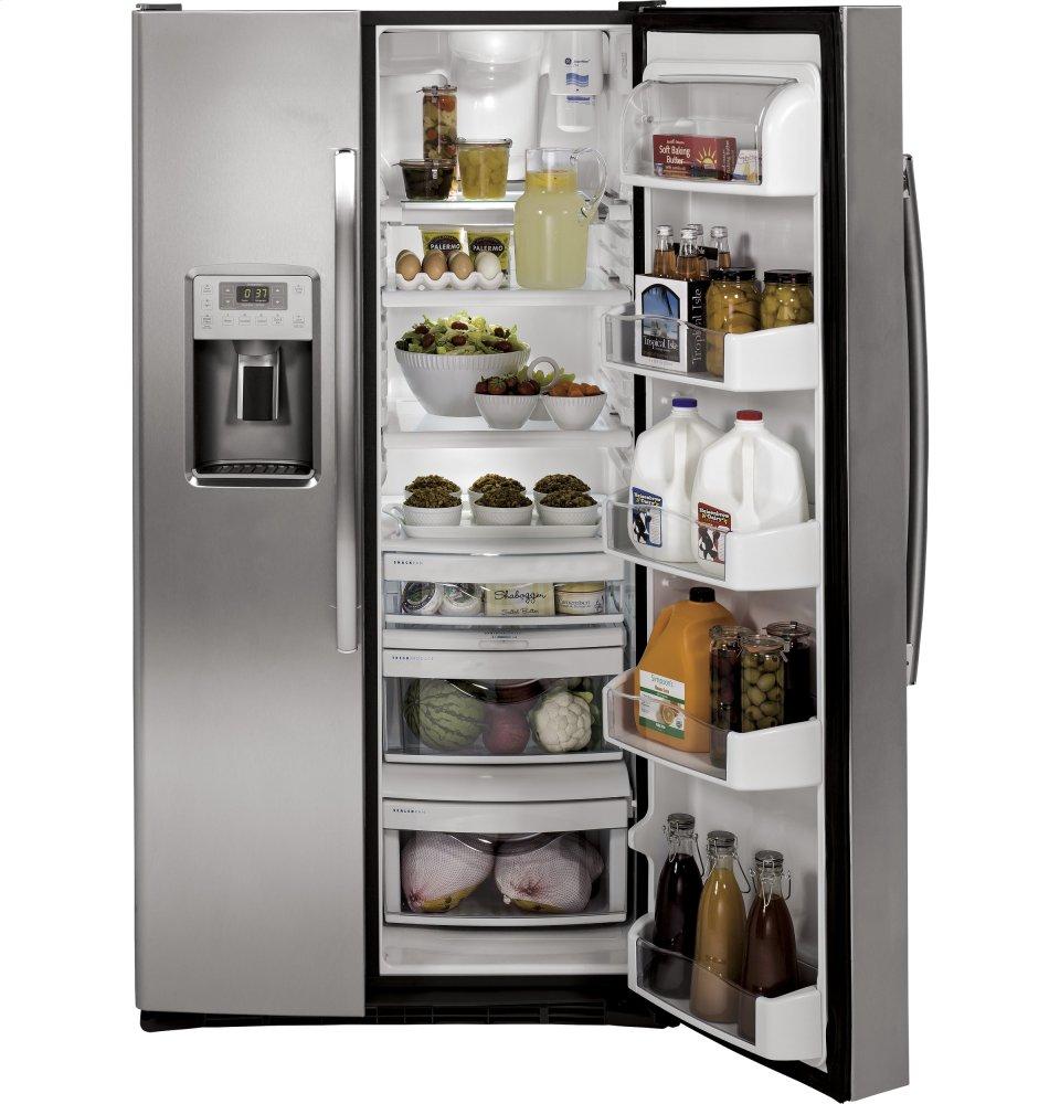 Ge Appliances PSS28KSHSS Side By Side Freestanding Refrigerator