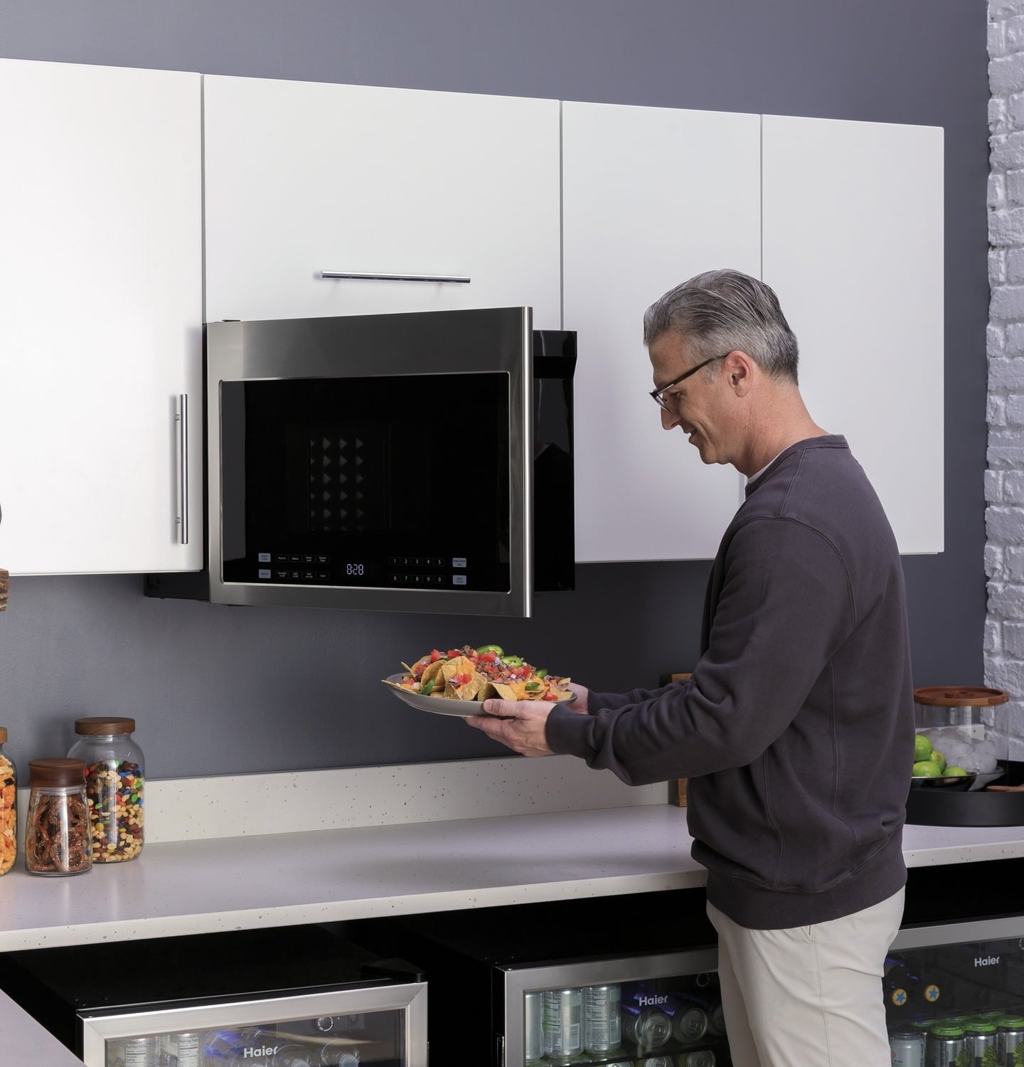 Haier QDT125SSLSS Haier 18" Stainless Steel Interior Dishwasher With Sanitize Cycle