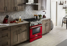 Kitchenaid KDRS407VSD 30'' 4-Burner Dual Fuel Freestanding Range, Commercial-Style Signature Red