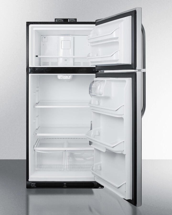 Summit BKRF18PL 18 Cu.Ft. Break Room Refrigerator-Freezer With Factory-Installed Nist Calibrated Alarm/Thermometers
