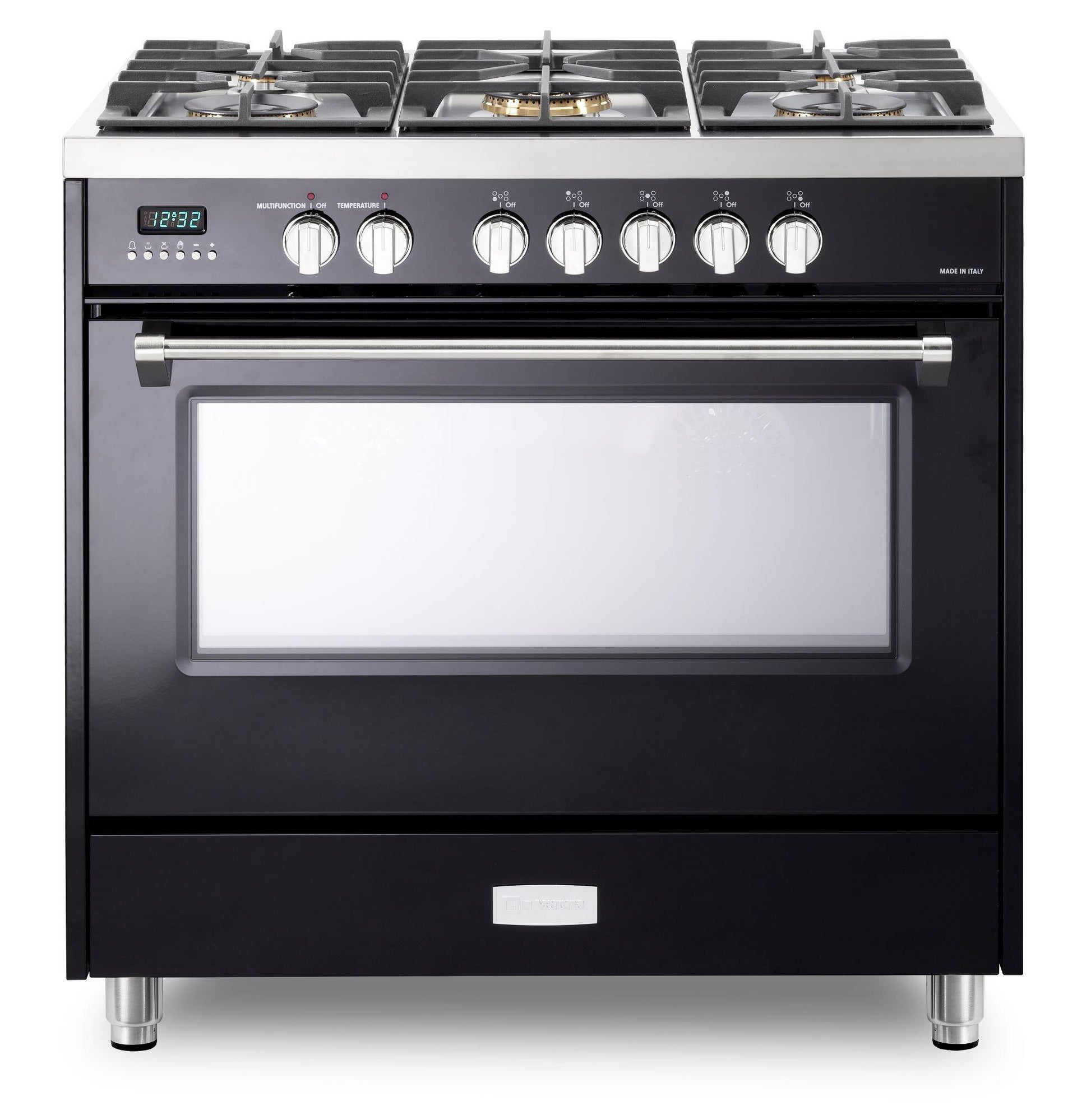 Verona VDFSGE365GB Gloss Black 36" Dual Fuel - Designer Series
