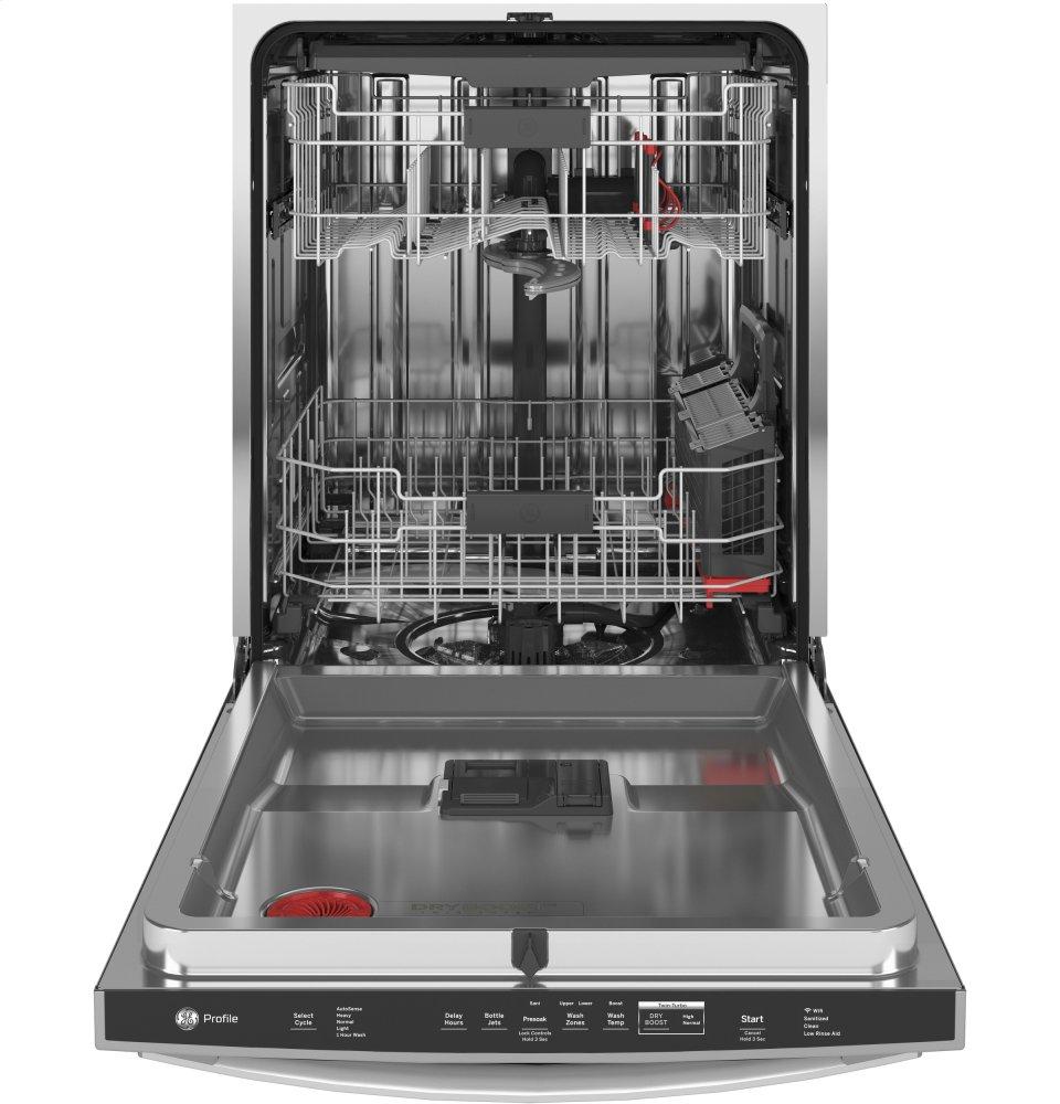 Ge Appliances PDT785SYNFS Ge Profile&#8482; Fingerprint Resistant Top Control With Stainless Steel Interior Dishwasher With Sanitize Cycle & Twin Turbo Dry Boost