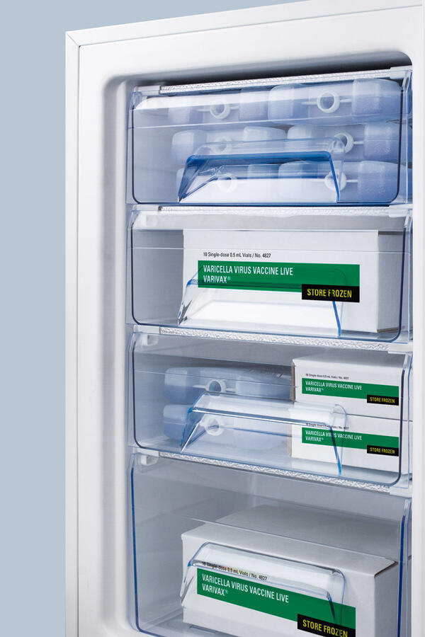 Summit FS407LBI7MED2ADA Built-In Undercounter Medical/Scientific All-Freezer In Ada Height, With Front Control Panel Equipped With A Digital Thermostat And Nist Calibrated Thermometer/Alarm