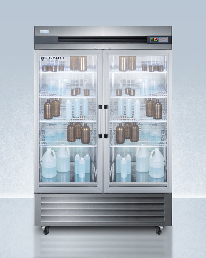 Summit ARG49ML Performance Series Pharma-Lab 49 Cu.Ft. All-Refrigerator In Stainless Steel With Glass Doors