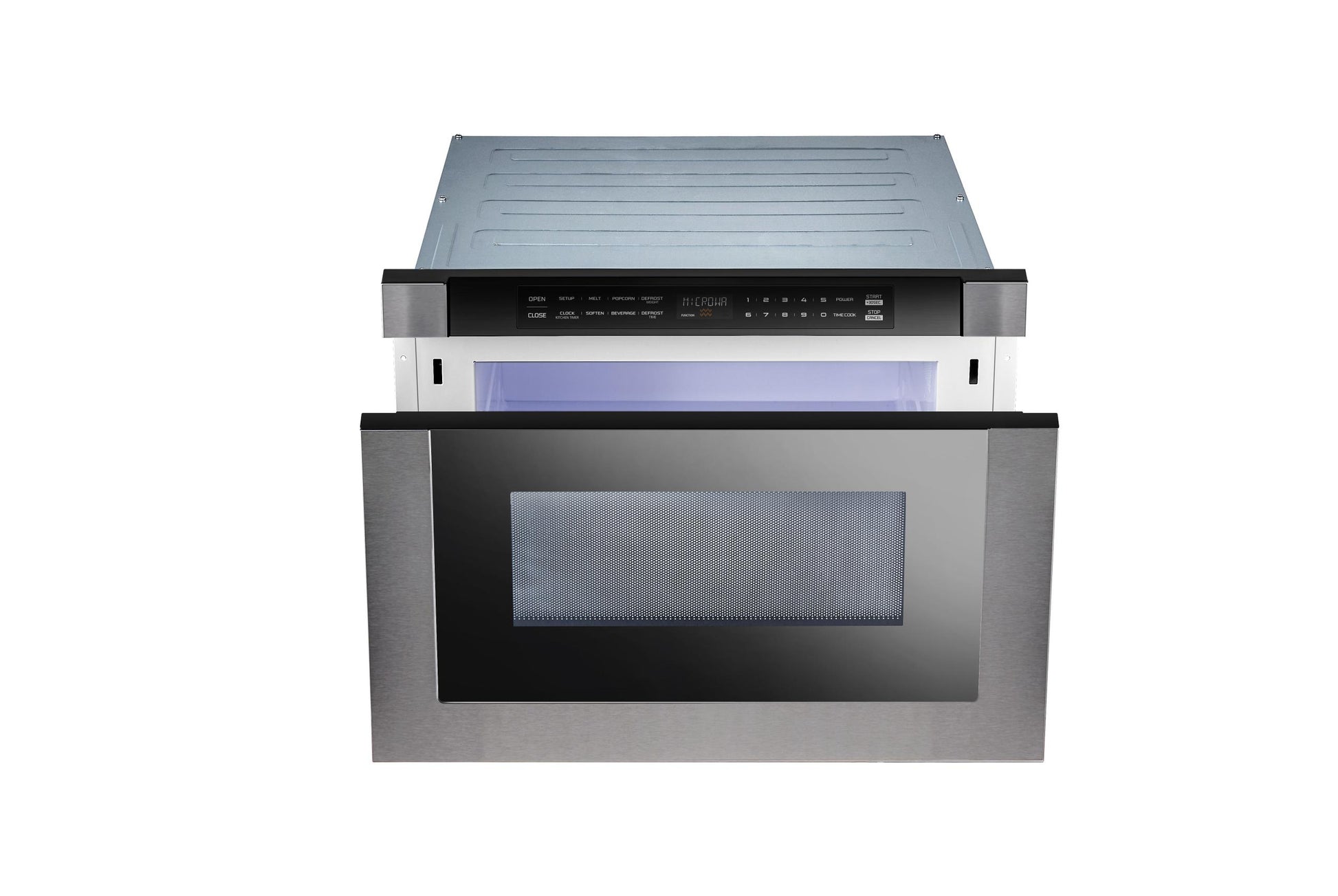 Xo Appliance XOMWD24BS 24" Built-In Microwave Drawer - Black Glass & Black Stainless