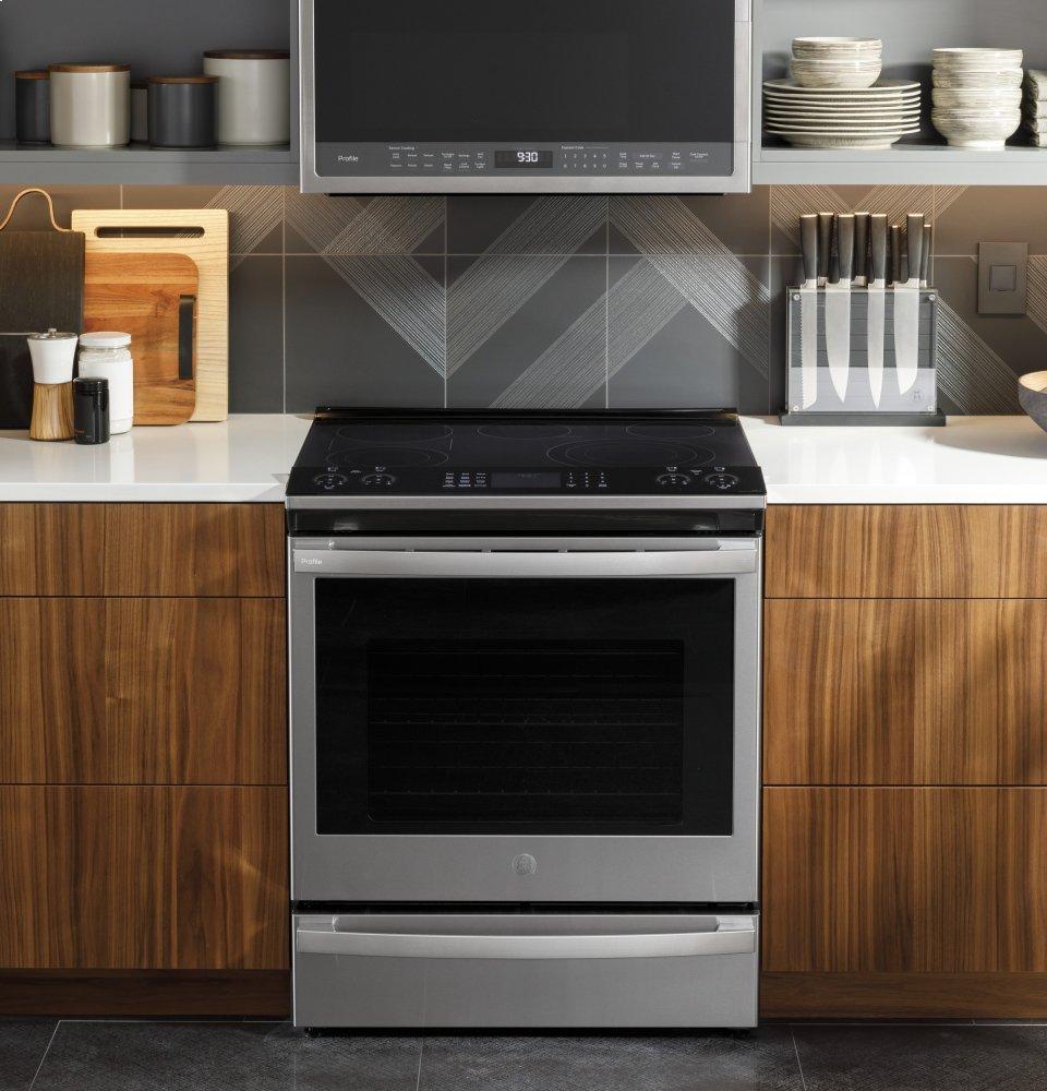 Ge Appliances PSS93YPFS Ge Profile&#8482; 30" Smart Slide-In Electric Convection Fingerprint Resistant Range With No Preheat Air Fry