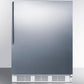 Summit FF6WBI7SSHVADA Ada Compliant Commercial All-Refrigerator For Built-In General Purpose Use, Auto Defrost W/Stainless Steel Wrapped Door, Thin Handle, And White Cabinet