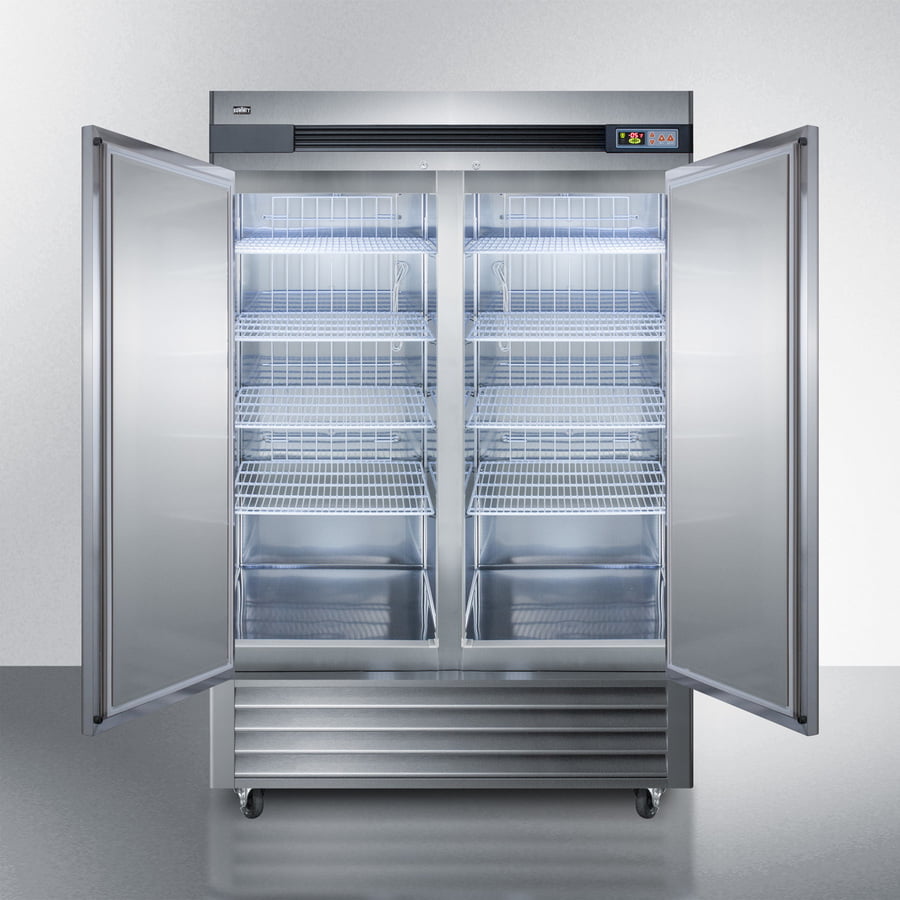 Summit SCFF497 49 Cu.Ft. Commercial Reach-In All-Freezer In Complete Stainless Steel