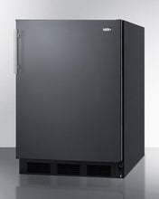 Summit CT663BBI Built-In Undercounter Refrigerator-Freezer For Residential Use, Cycle Defrost With A Deluxe Interior And Black Exterior Finish