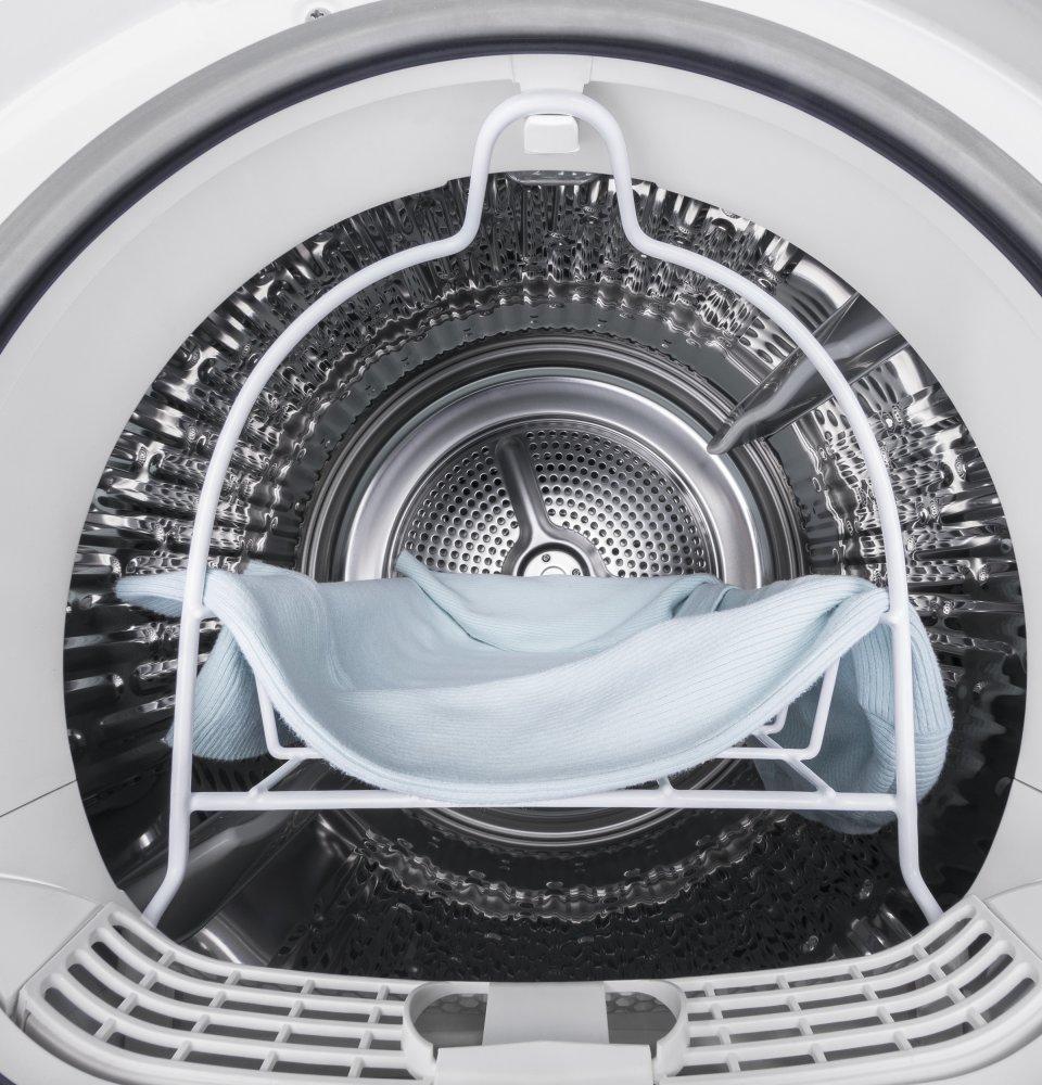 Ge Appliances GFD14ESSNWW Ge® 24" 4.3 Cu.Ft. Front Load Vented Electric Dryer With Stainless Steel Basket