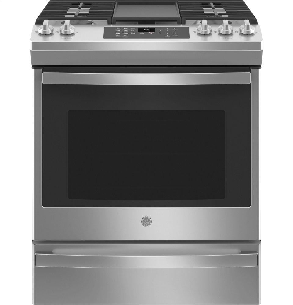 Ge Appliances JGS760SPSS Ge® 30" Slide-In Front-Control Convection Gas Range With No Preheat Air Fry