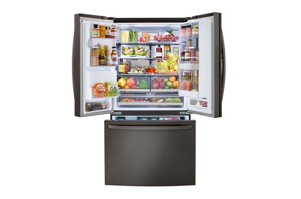 Lg LRFVC2406D 24 Cu. Ft. Smart Wi-Fi Enabled Instaview™ Door-In-Door® Counter-Depth Refrigerator With Craft Ice™ Maker
