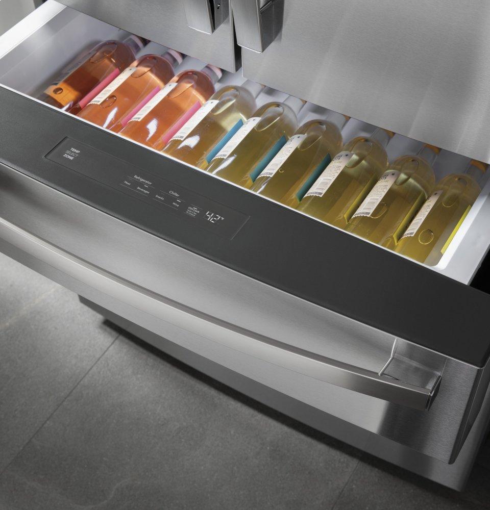 Ge Appliances PVD28BYNFS Ge Profile™ 27.9 Cu. Ft. Smart Fingerprint Resistant 4-Door French-Door Refrigerator With Door In Door