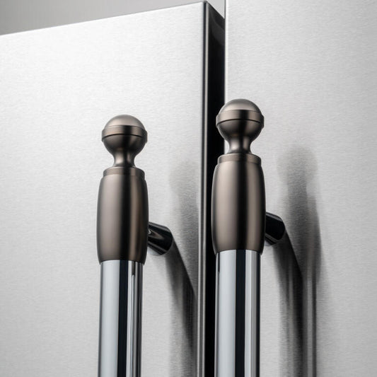 Bertazzoni DS2HERTSB Heritage Decor Set 2 - Matte Satin Black Finish