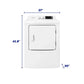 Element Appliance ETDG6727CW Element 6.7 Cu. Ft. Gas Dryer - White (Etdg6727Cw)