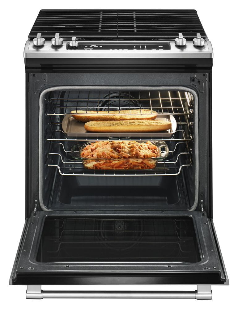 Maytag MGS8800FZ 30-Inch Wide Slide-In Gas Range With True Convection And Fit System - 5.8 Cu. Ft.