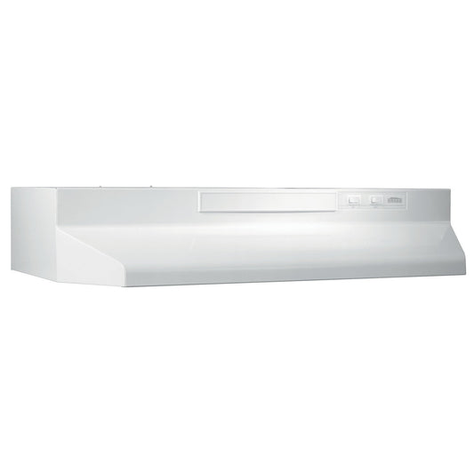 Broan BUEZ330WW Broan® 30-Inch Convertible Under-Cabinet Range Hood W/ Easy Install System, 220 Cfm, White