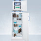 Summit FFAR10FS24LSTACKMED2 Stacked Combination Of Ffar10Med2 Auto Defrost All-Refrigerator And Fs24Lmed2 Compact Manual Defrost All-Freezer, Both With Locks, Digital Controls, And Nist Calibrated Alarm/Thermometers