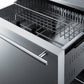 Summit SCFF532D Built-In Undercounter Two-Drawer All-Freezer With Frost-Free Operation, Stainless Steel Construction, And Panel-Ready Drawer Fronts