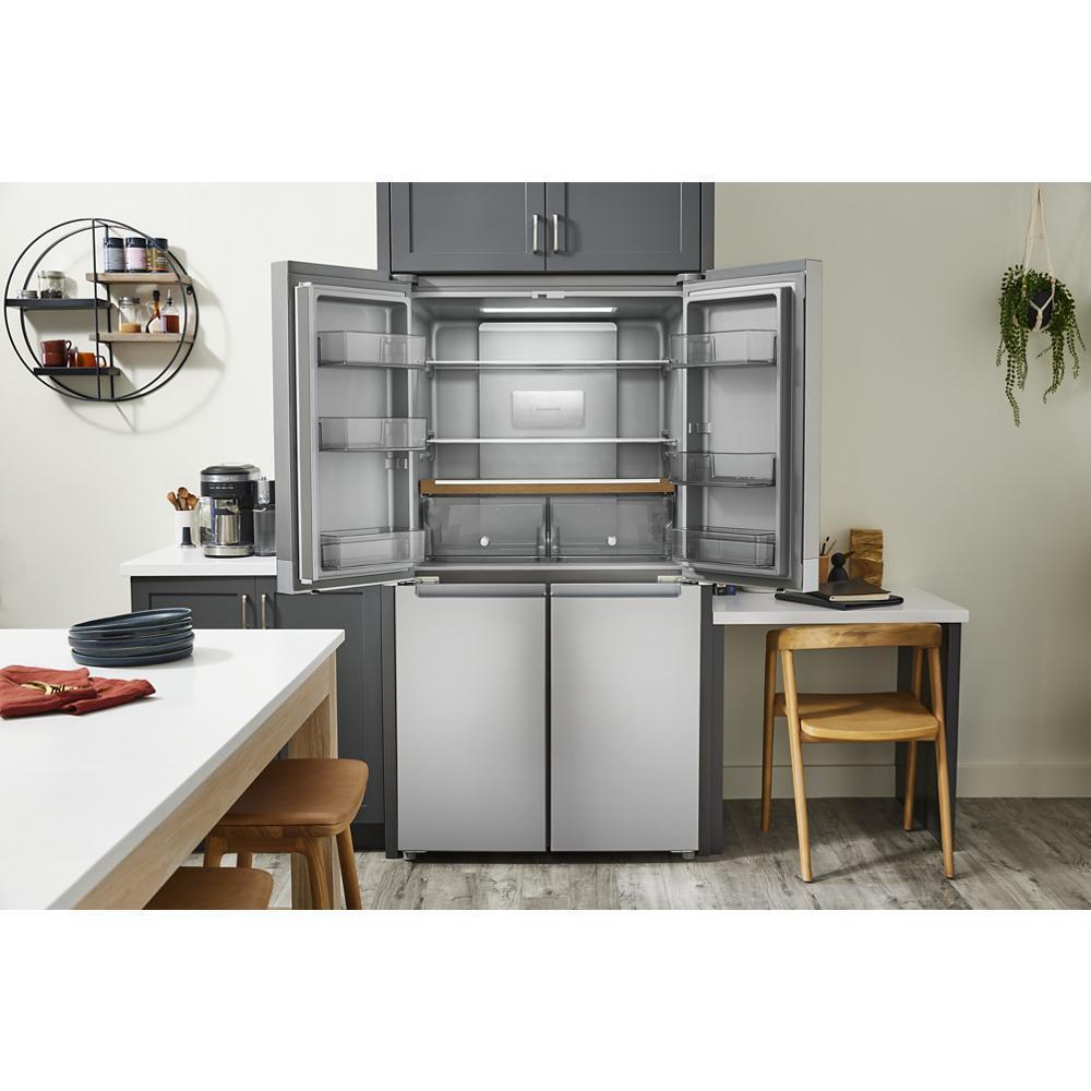Kitchenaid KRQC506MPS 19.4 Cu. Ft. 36-Inch Wide Counter-Depth 4-Door Refrigerator With Printshield™ Finish