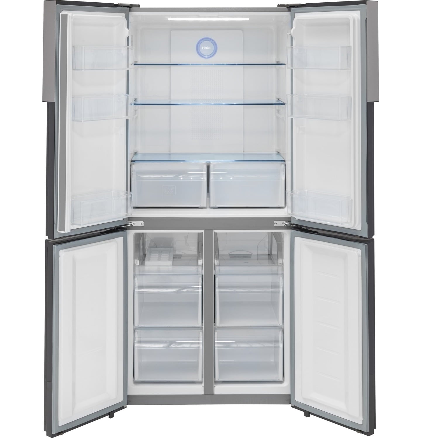 Haier HRQ16N3BGS 16.4 Cu. Ft. Quad Door Refrigerator