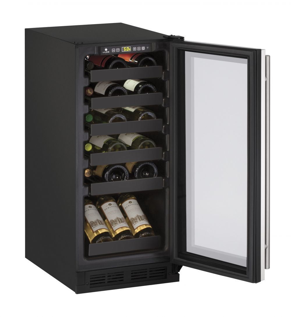 U-Line U1215WCS00B 1215Wc 15" Wine Refrigerator With Stainless Frame Finish (115 V/60 Hz Volts /60 Hz Hz)