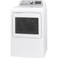 Ge Appliances GTD84ECSNWS Ge® 7.4 Cu. Ft. Capacity Smart Aluminized Alloy Drum Electric Dryer With Sanitize Cycle And Sensor Dry