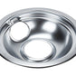 Whirlpool W10196406RW Electric Range Round Burner Drip Bowl