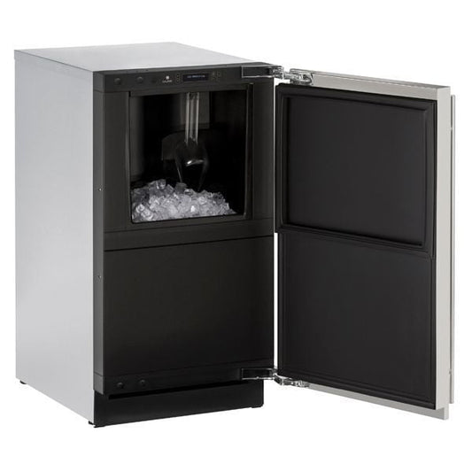 U-Line U3018CLRS40B 3018Clr 18" Clear Ice Machine With Stainless Solid Finish, Yes (115 V/60 Hz Volts /60 Hz Hz)