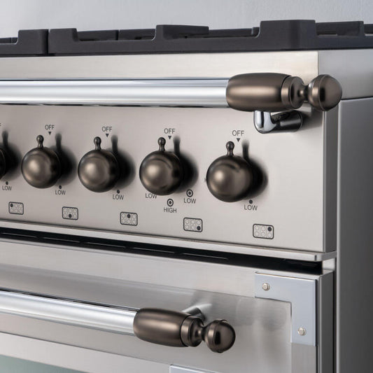 Bertazzoni DS1HERTSB Heritage Decor Set 1 - Matte Satin Black Finish