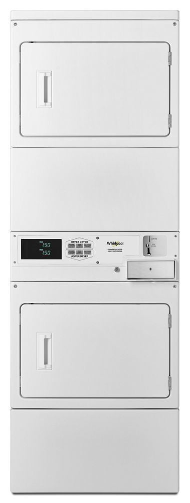 Whirlpool CSP2941HQ Commercial Gas Stack Dryer, Coin-Drop Equipped