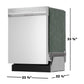 Sharp SDW6506JS 24 In. Slide-In Stainless Steel Hybrid 49 Db Dishwasher