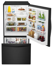 Whirlpool WRB329DMBB 30-Inches Wide Bottom-Freezer Refrigerator With Spillguard Glass Shelves - 18.7 Cu. Ft.
