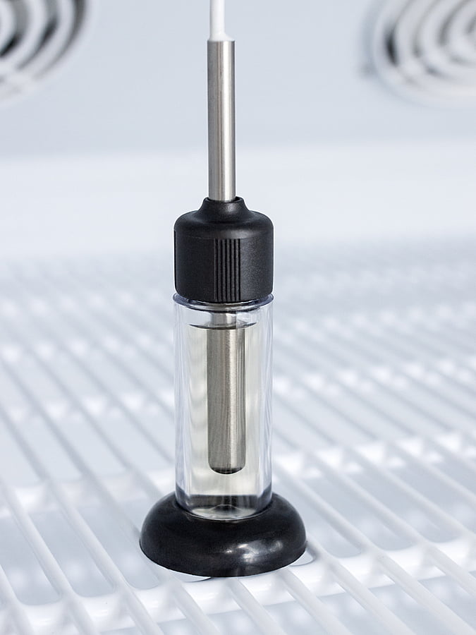 Summit ARG8PVFS24LSTACKMED2 Stacked Combination Of Arg8Pv All-Refrigerator With Antimicrobial Silver-Ion Handle And Hospital Grade Cord With 'Green Dot' Plug And Fs24Lmed2 Compact Manual Defrost All-Freezer For Vaccine Storage