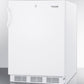 Summit FF6LWBI7ADA Ada Compliant Commercial All-Refrigerator For Built-In General Purpose Use, With Lock, Automatic Defrost Operation And White Exterior