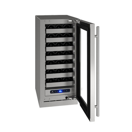 U-Line UHWC515SG51A Hwc515 15" Wine Refrigerator With Stainless Frame Finish And Left-Hand Hinge Door Swing (115 V/60 Hz Volts /60 Hz Hz)