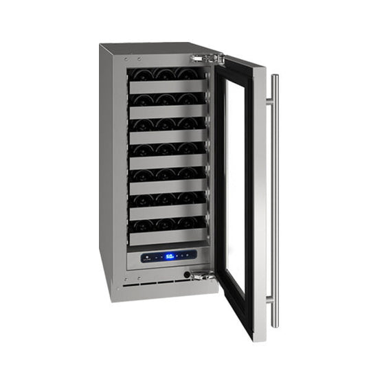 U-Line UHWC515SG41A Hwc515 15" Wine Refrigerator With Stainless Frame Finish And Right-Hand Hinge Door Swing (115 V/60 Hz Volts /60 Hz Hz)