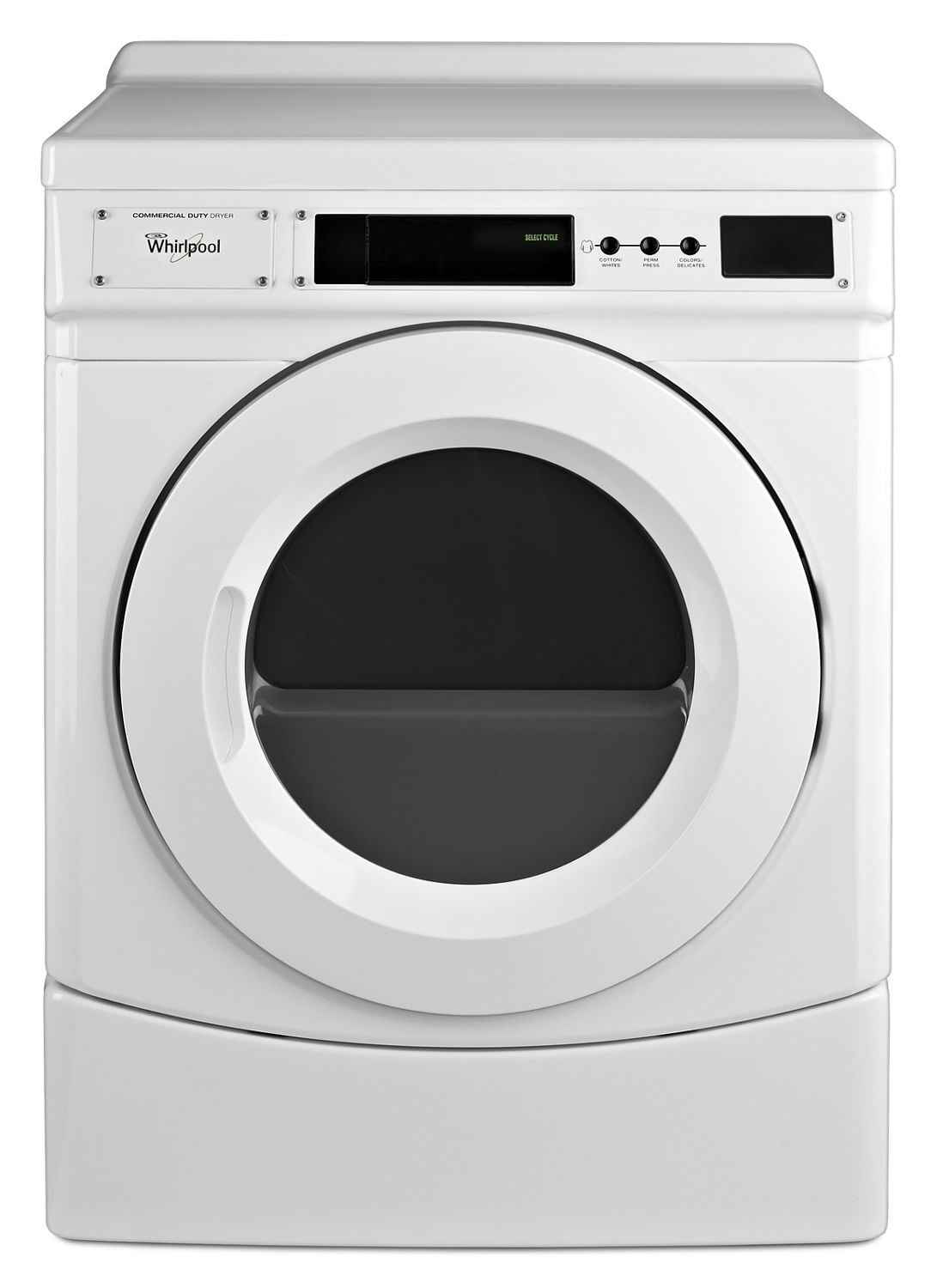Whirlpool CED9160GW 27" Commercial Electric Front-Load Dryer, Non-Vend White