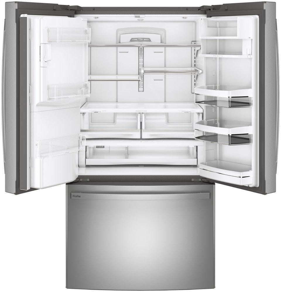 Ge Appliances PFE28KYNFS Ge Profile&#8482; Series Energy Star® 27.7 Cu. Ft. Fingerprint Resistant French-Door Refrigerator With Hands-Free Autofill