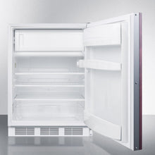 Summit AL650LBIIF Built-In Undercounter Ada Compliant Refrigerator-Freezer For General Purpose Use, Cycle Defrost W/Dual Evaporators, Panel-Ready Door, Lock, And White Cabinet