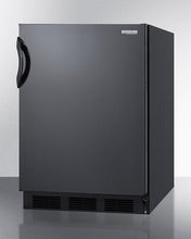 Summit FF6BKBIADA Ada Compliant All-Refrigerator For Built-In General Purpose Use, With Automatic Defrost Operation And Black Exterior