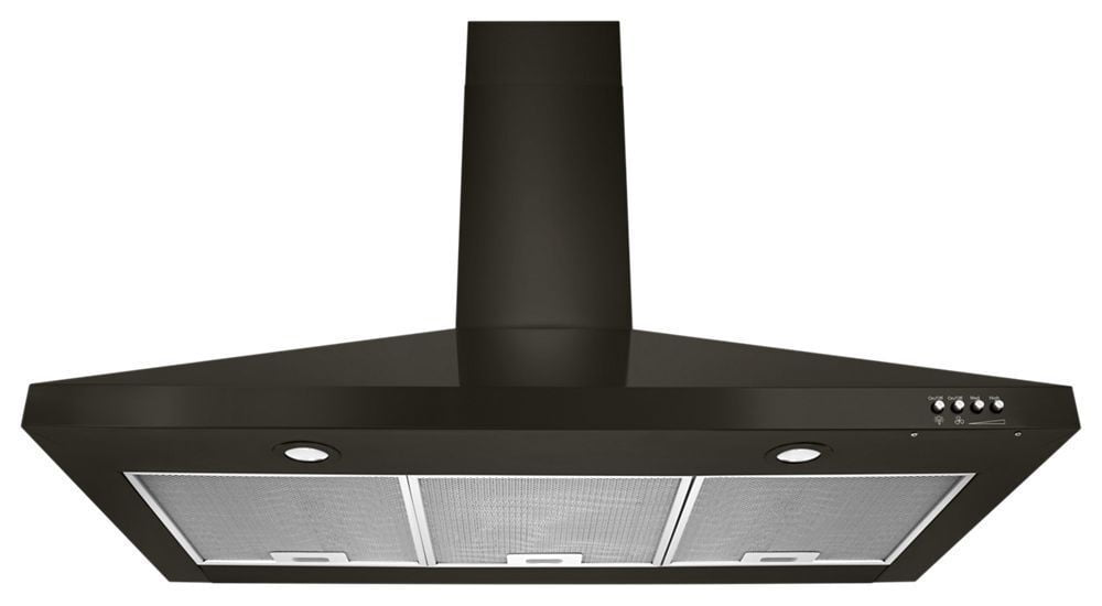 Whirlpool WVW53UC0HV 30" Contemporary Black Stainless Wall Mount Range Hood