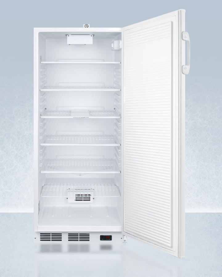 Summit FFAR10PRO 24" Wide 10 Cu.Ft. Auto Defrost Commercial All-Refrigerator With Lock, Digital Thermostat, Internal Fan, And Access Port For User-Provided Monitoring Equipment